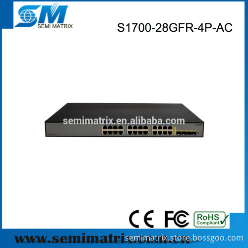 S1700 Series Enterprise Etherent Switches S1700-28GFR-4P-AC
